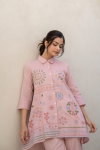 FF Designer Pink Cotton Designer Weastern Cord Set Wholesale Shop In Surat
